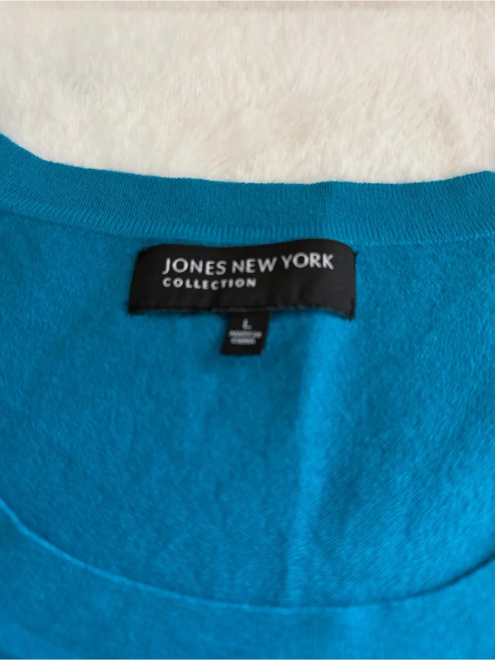 Jones New York Turquoise Knit Sleeveless Top